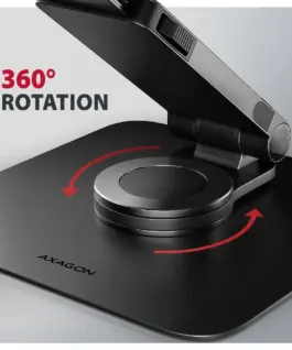 AXAGON STND-LRB ALU stand for Лаптопs 10-16 черен