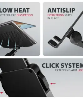 AXAGON STND-LRB ALU stand for Лаптопs 10-16 черен