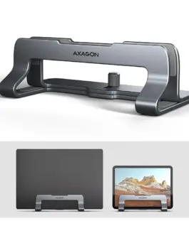 AXAGON STND-VG ALU vertical st and for Лаптопs 10-16