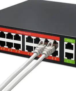 Alternative view of Qoltec Gigabit Ethernet SWITCH PoE 16xRJ45 2xRJ45 2xSF