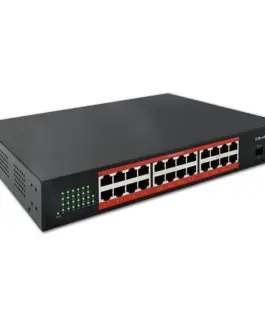 Qoltec Gigabit Ethernet SWITCH PoE 24xRJ45 2xSFP