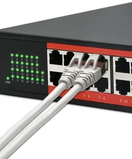 Alternative view of Qoltec Gigabit Ethernet SWITCH PoE 24xRJ45 2xSFP