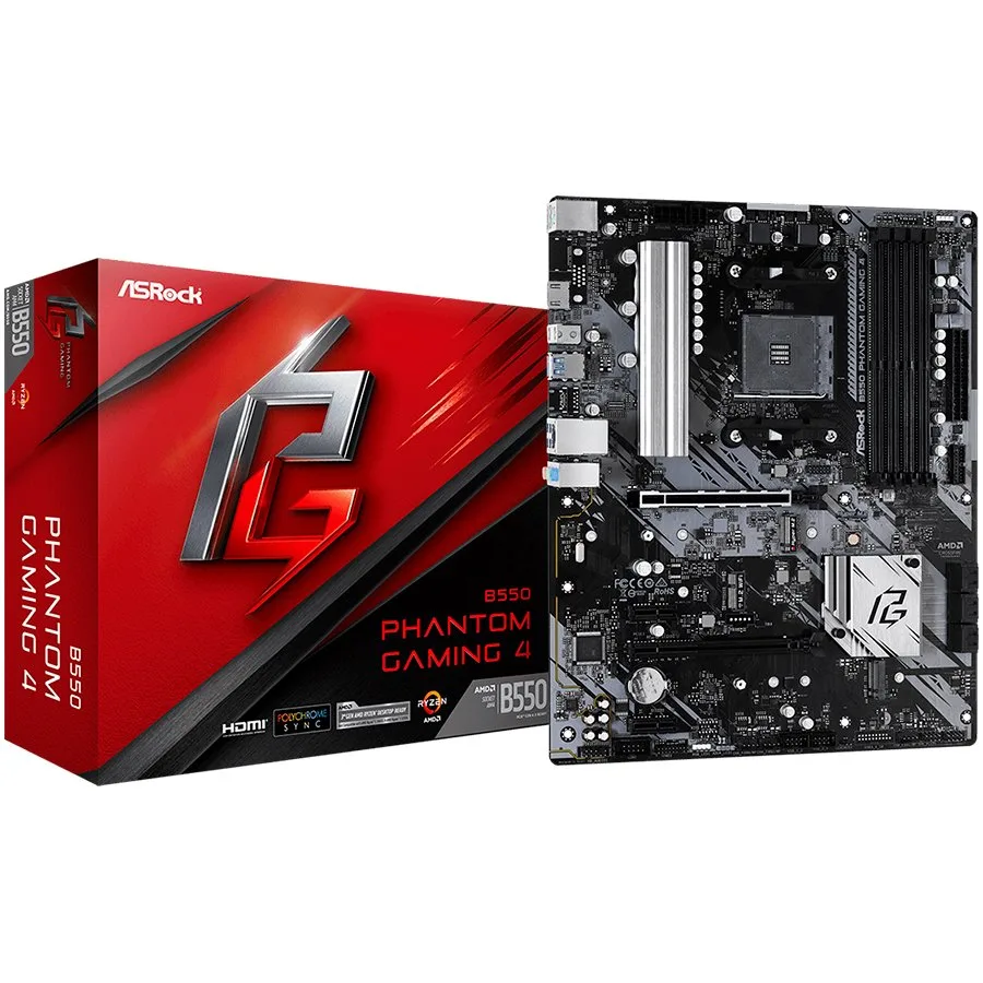 Дънна платка ASROCK B550 Phantom Gaming 4 ATX AM4 DDR4