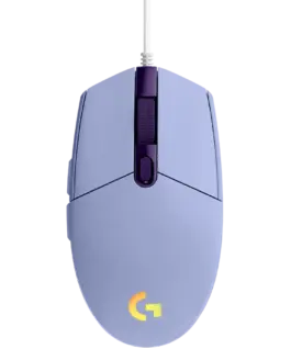 Геймърска мишка LOGITECH G102 LIGHTSYNC Corded Gaming Mouse - LILAC - USB - EER