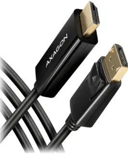 Видео адаптер AXAGON RVD-HI14C2 DisplayPort > HDMI 1.4 cable 1.8m 4K/30Hz