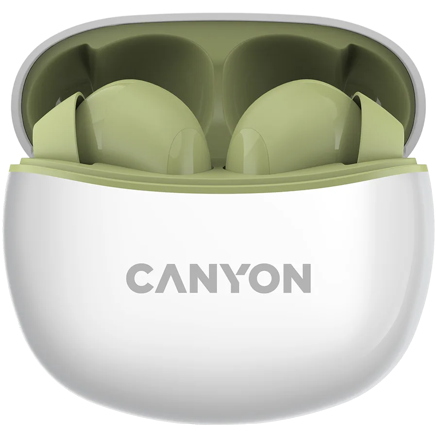 Bluetooth слушалки CANYON headset TWS-5 Green