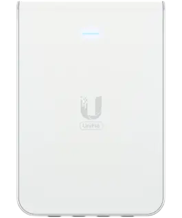 Точка за достъп UniFi6 In-Wall. Wall-mounted WiFi 6 access point with a built-in PoE