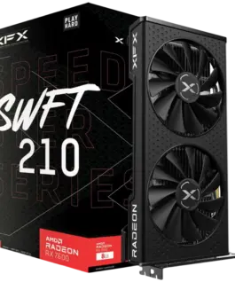 Видео карта XFX SPEEDSTER SWFT 210 AMD Radeon RX 7600 8 GB GDDR6 128-bit HDMI 3x DP