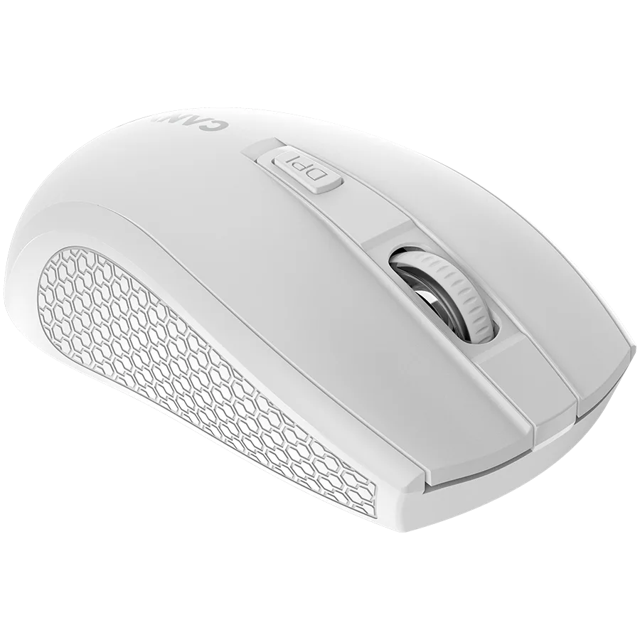 Безжична мишка CANYON MW-7, 2.4Ghz wireless mouse, 6 buttons, DPI 800/1200/1600, with 1 AA battery ,size 110*60*37mm,58g,white - Image 138