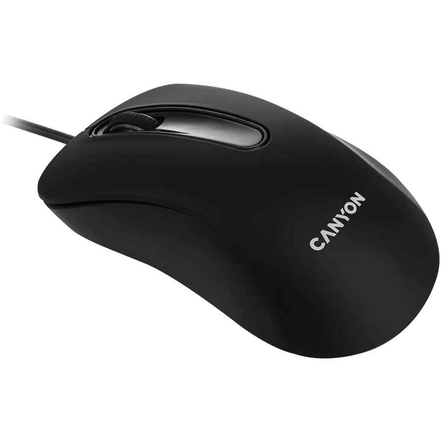 Мишка за компютър CANYON mouse CM-2 Wired Black - Image 11