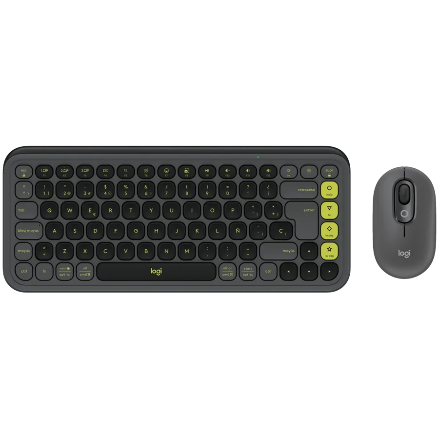 Клавиатура LOGITECH POP ICON COMBO - GRAPHITE - US INTL - BT - INTNL-973
