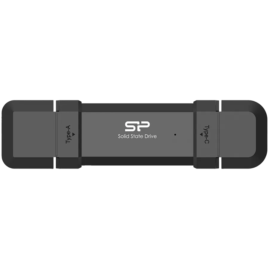 Външен SSD диск Silicon Power 500GB DS72 Dual USB-C/USB 3.2 Gen 2 Portable External SSD Steam Deck and iPhone 15 Pro R/W