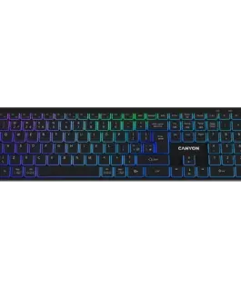 Alternative view of Клавиатура CANYON keyboard HKB-W11 UK/US RGB Dual Mode Wireless Black