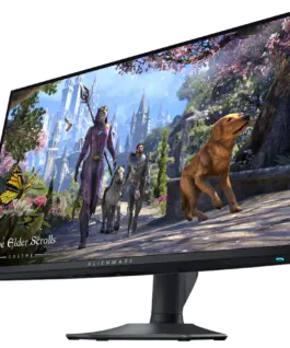 Alternative view of Монитор Alienware AW2725QF Gaming Monitor, 27" 16:9 IPS 3840x2160 up to 180Hz or 1920x1080 up to 360Hz, 0.5ms GtG, 1000:1, 400 cd/m2, G-Sync, 2x HDMI, 1xDP, 3xUSB 3.2, 1xUSB-C (15W), Tilt, Swivel, Pivot, Height Adj, 3Y