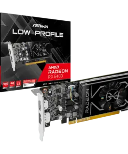Видео карта ASROCK Video Card AMD Radeon RX 6400 Low Profile 4GB