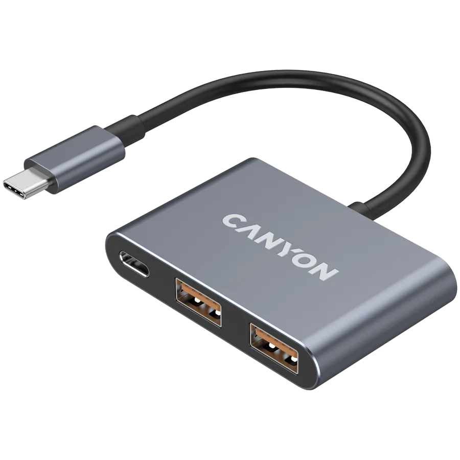 USB хъб CANYON hub DS-3 3in1 USB-C Dark Grey - Image 62