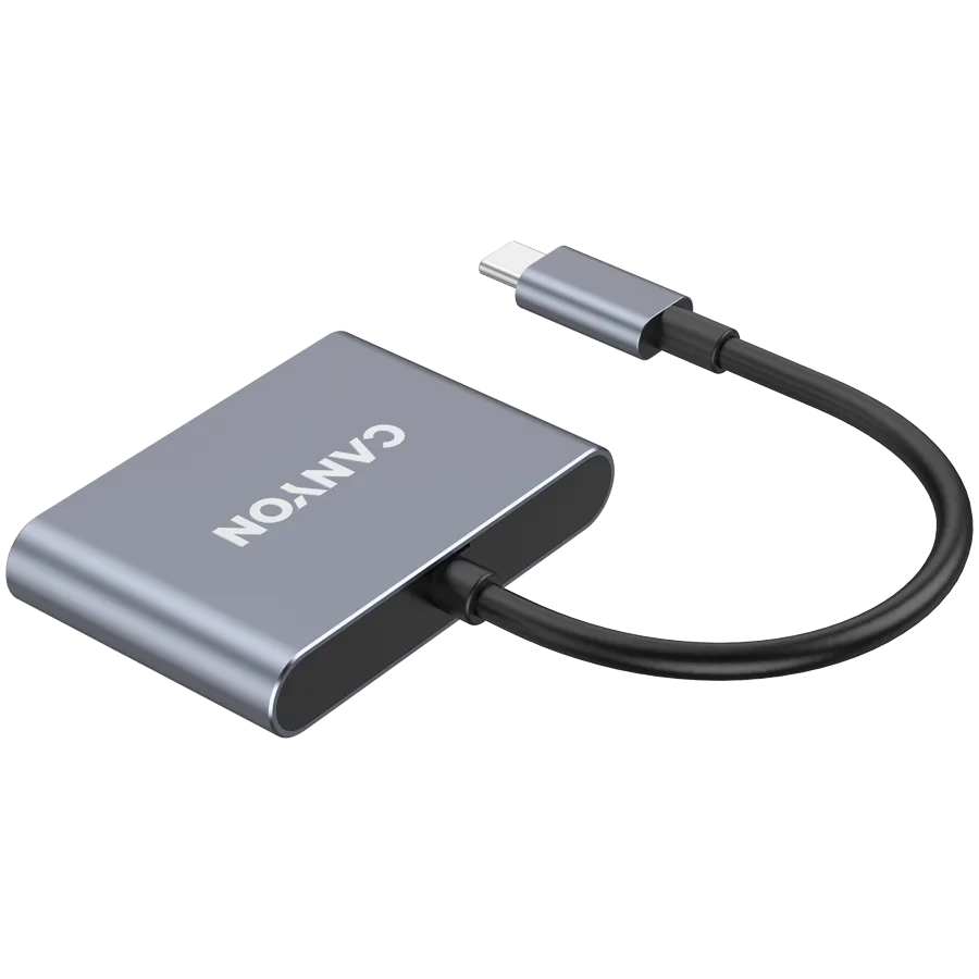 USB хъб CANYON hub DS-3 3in1 USB-C Dark Grey - Image 68