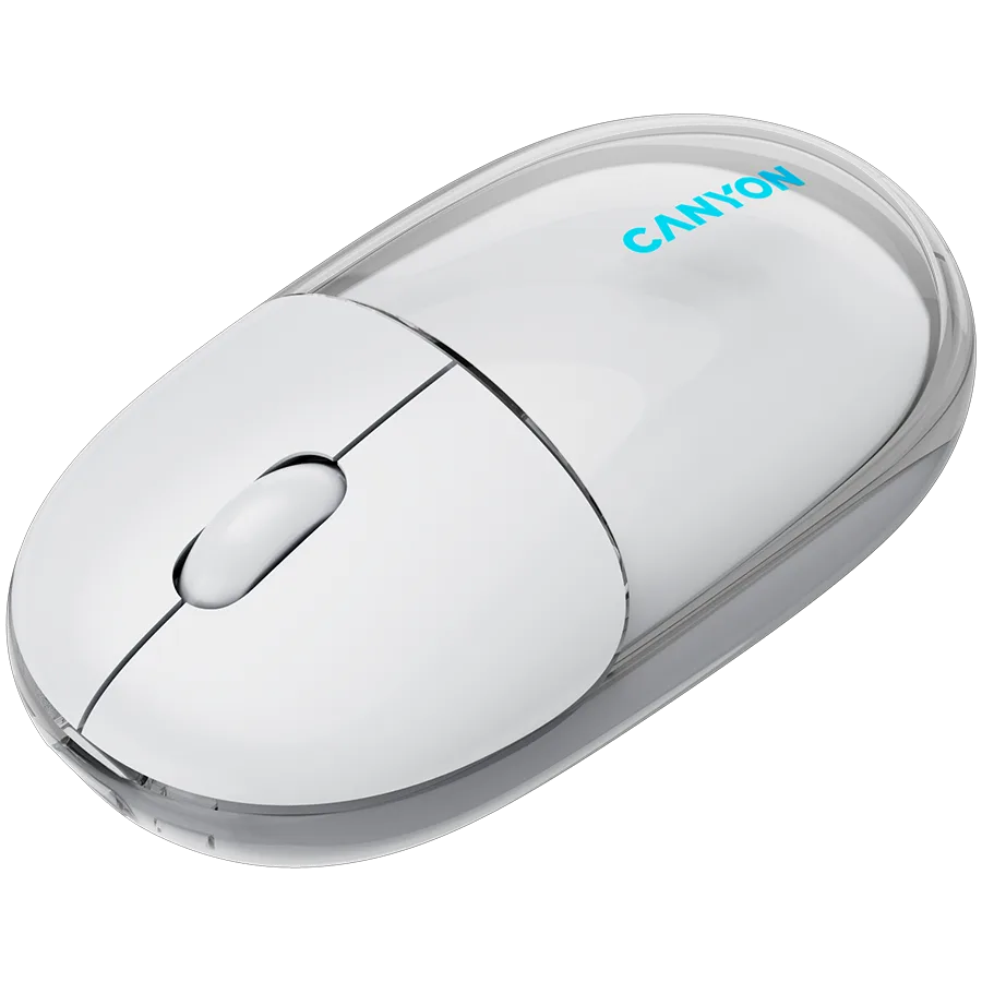 Безжична мишка CANYON mouse OnClick 24 BT/ Wireless Transparent/White - Image 10