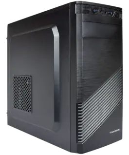 Alternative view of Кутия за компютър Chassis FC-F61A, ATX, 7 slots, 1 X 5.25", 2 X 3.5" H.D., 2 X 2.5", 2 x USB 3.0, 1 X Type C / 1 x AUDIO /, PSU 550W 12 sm, 20+4pin, Black