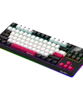 Alternative view of Геймърска клавиатура LORGAR KBP70TKLW, Wireless TKL Mechanical Gaming Keyboard Pro, Black/red, EN layout