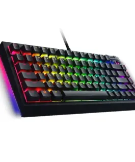 Геймърска клавиатура Razer BlackWidow V4 75% Gaming Keyboard US Layout Razer Chroma RGB Hot-swappable Design Detachable