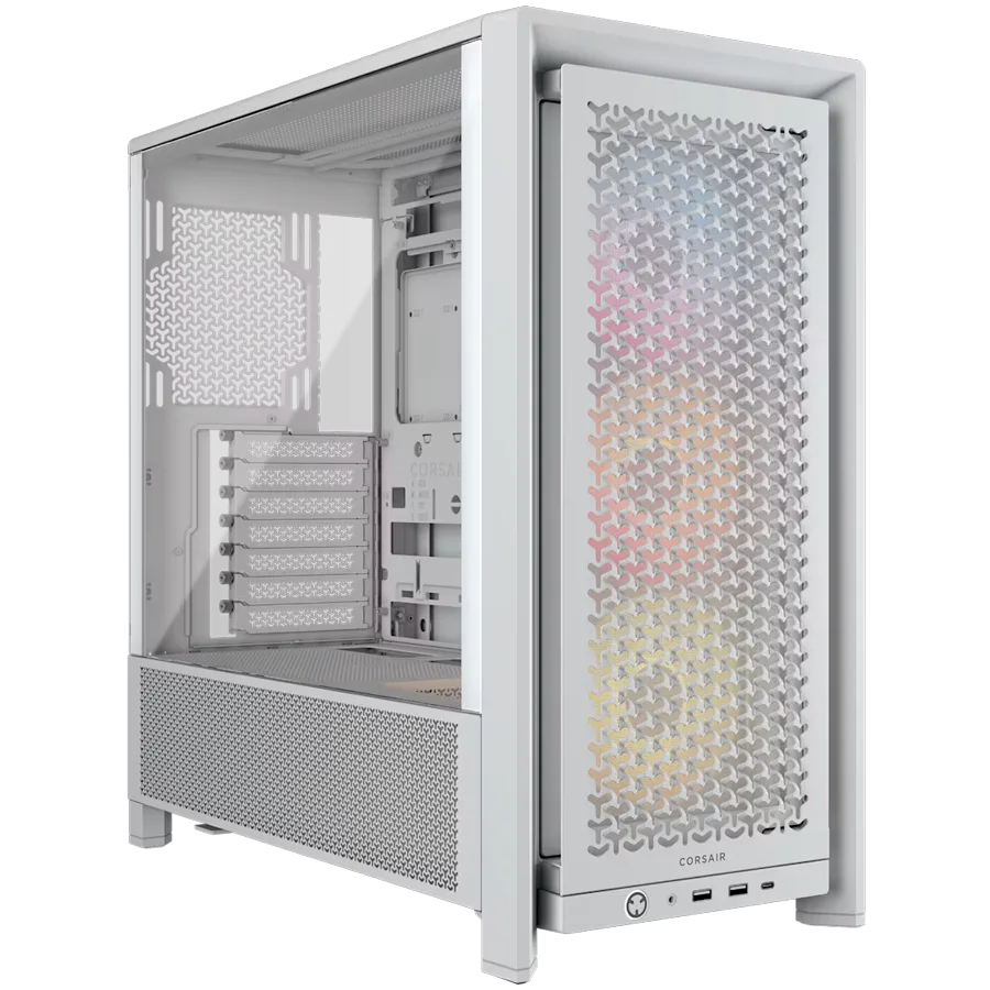 Кутия за компютър Corsair FRAME 4000D RS ARGB Mid-Tower White