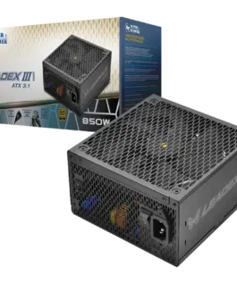 Захранване за компютър Super Flower Leadex III Gold 850W ATX 3.1 80 Plus Gold Fully Modular Flat Black Cables 140mm Fan