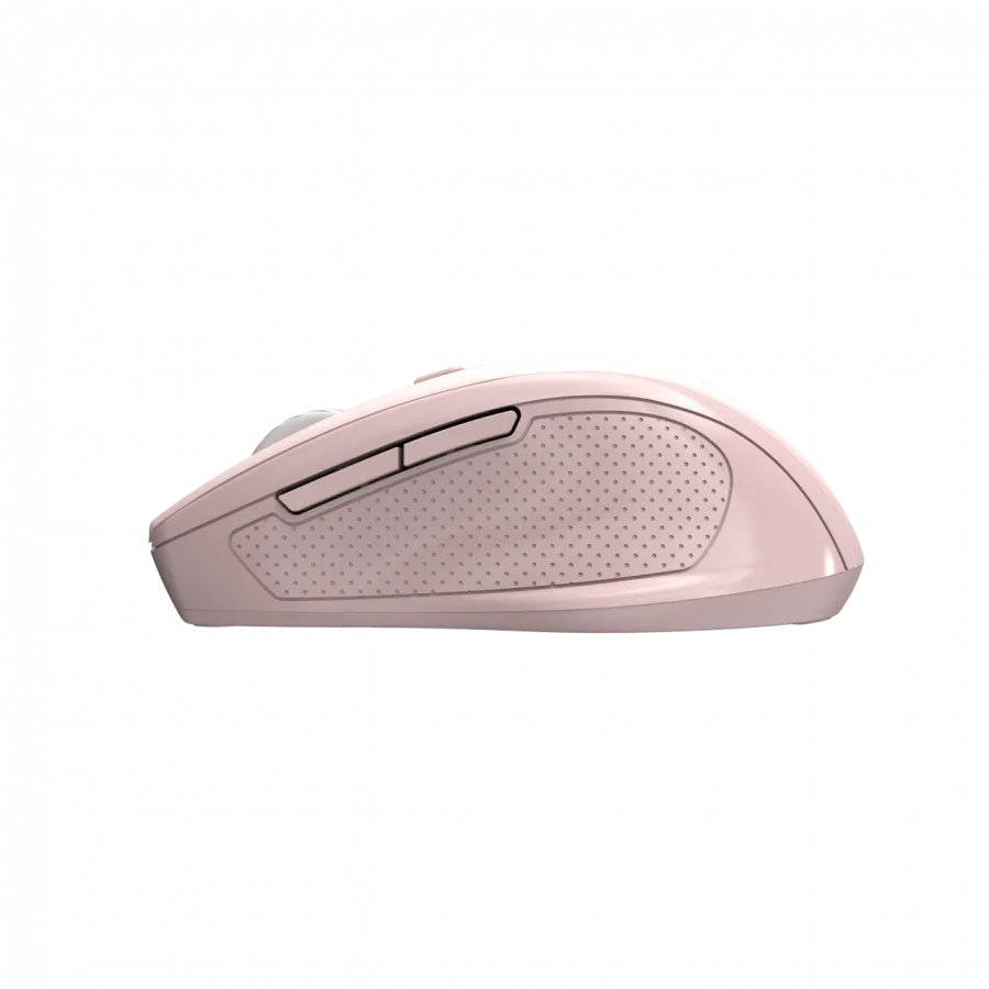 Безжична мишка Canyon 6 buttons wireless 2.4Ghz mouse, MX8650A Sensor, DPI up to 1600,Injection case, 3 M life times left and right switches, 2xAAA battery, ABS material. Size: 105x71x40mm, Weight: 59g, Pink - Image 5