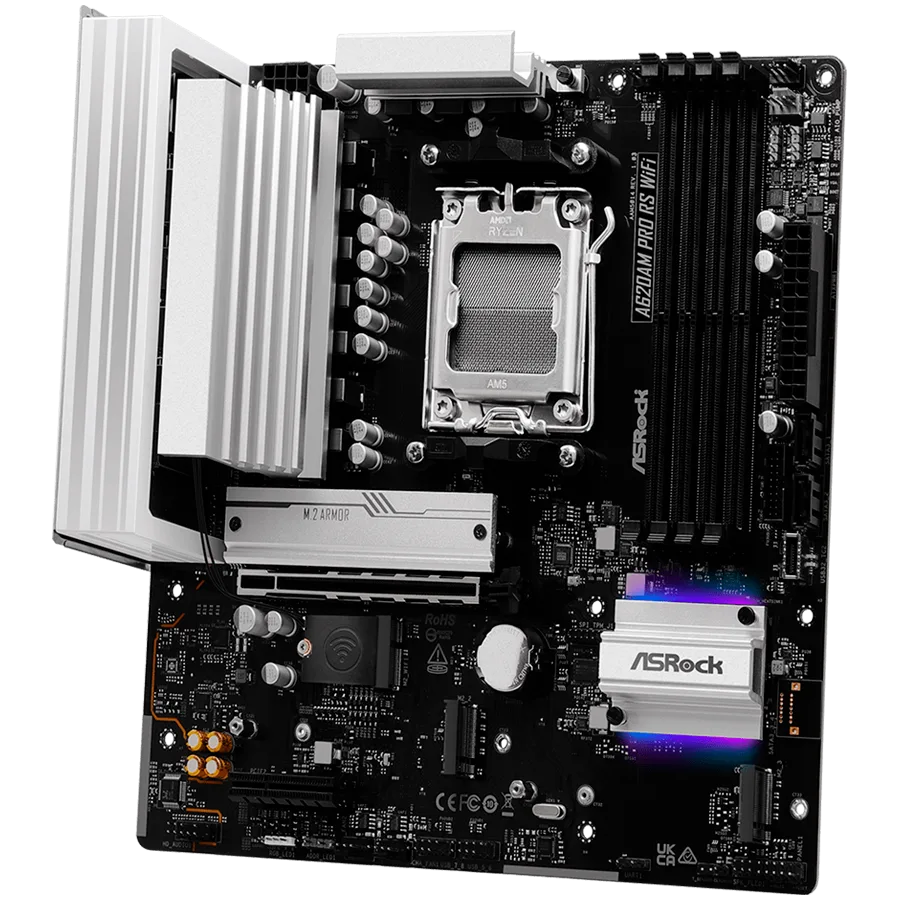Дънна платка ASROCK A620AM PRO RS WIFI mATX AM5 DDR5 - Image 19