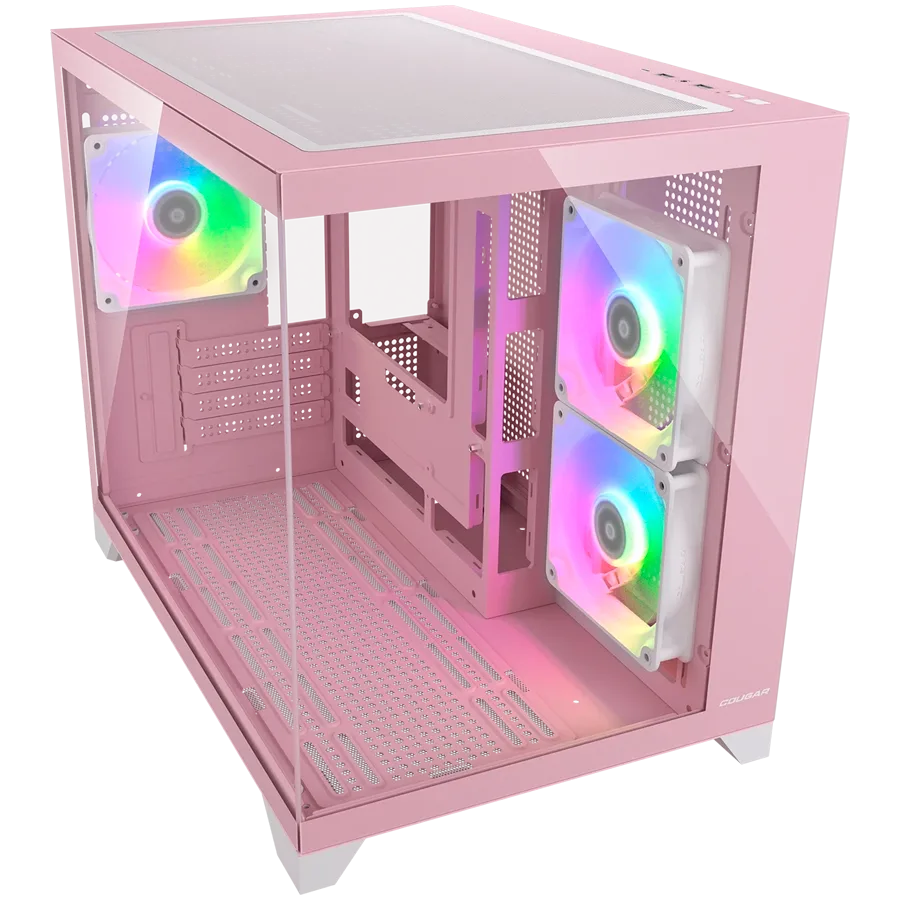 Кутия за компютър COUGAR FV150 Mini RGB PC Case, Mid tower, Pink - Image 10