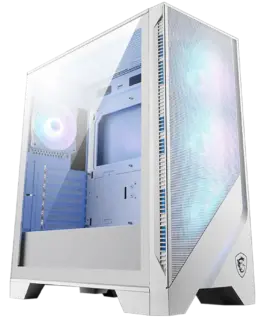 Кутия за компютър MSI MAG FORGE 320R AIRFLOW WHITE Mid-Tower ATX/M-ATX/ITX 2x USB 3.2 1x Audio/Mic LED Button ARGB Hub 4