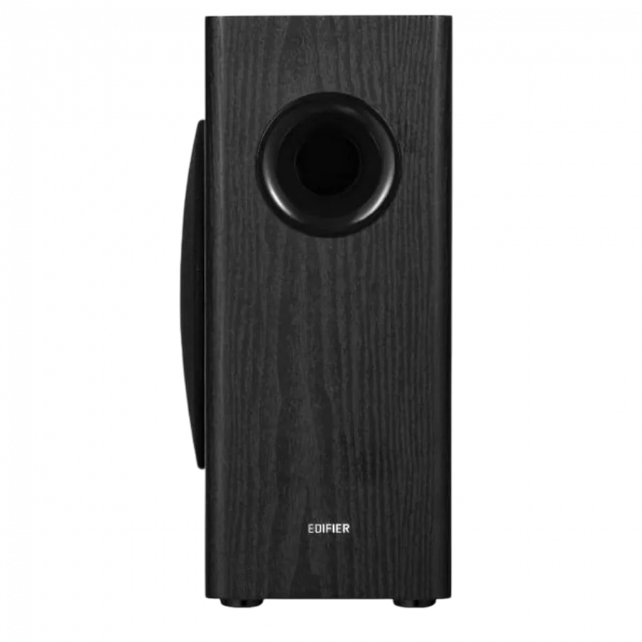 Тонколона Edifier T5s Powered Subwoofer, 8-inch long-throw front-firing woofer, 70 W RMS, frequency response down to 35 Hz, RCA Signal-In , Signal-Out pass-through, low-pass filter & phase control, auto-standby feature, Black - Image 14