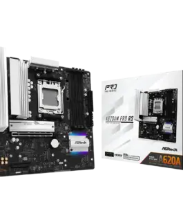 Дънна платка ASROCK MB Desktop A620AM Pro RS AM5 4x DDR5 1x PCIe 4.0 x16 1x PCIe 3.0 x16 2x Hyper M.2(PCIe Gen4x4) 1x Ul