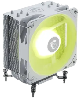 Alternative view of Охладител за процесор Охладител MSI MAG COREFROZR AA13 WHITE, 1x120mm ARGB Fan, TDP 240W, Direct Touch Heat-pipes, Intel LGA 1700/1851, AMD AM5/AM4, White, 3Y Warranty