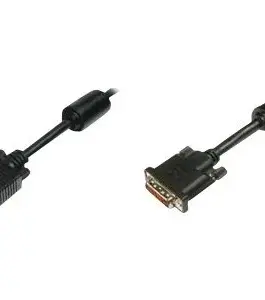 КАБЕЛ DIGITUS - DVI-I 24+5  to DSUB 15 pin - 20 m - Black - PN AK-320300-020-S
