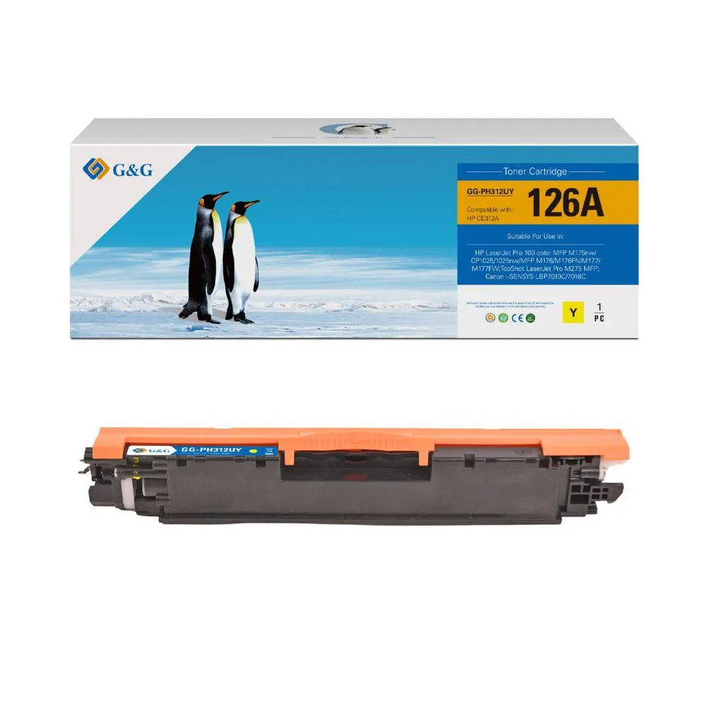 УНИВЕРСАЛНА КАСЕТА ЗА HP Color Laserjet CP1025/CP1025NW - Yellow - /126A/ - CRG-729Y (CRG729Y) / CE312A - PN NT-CH312FY