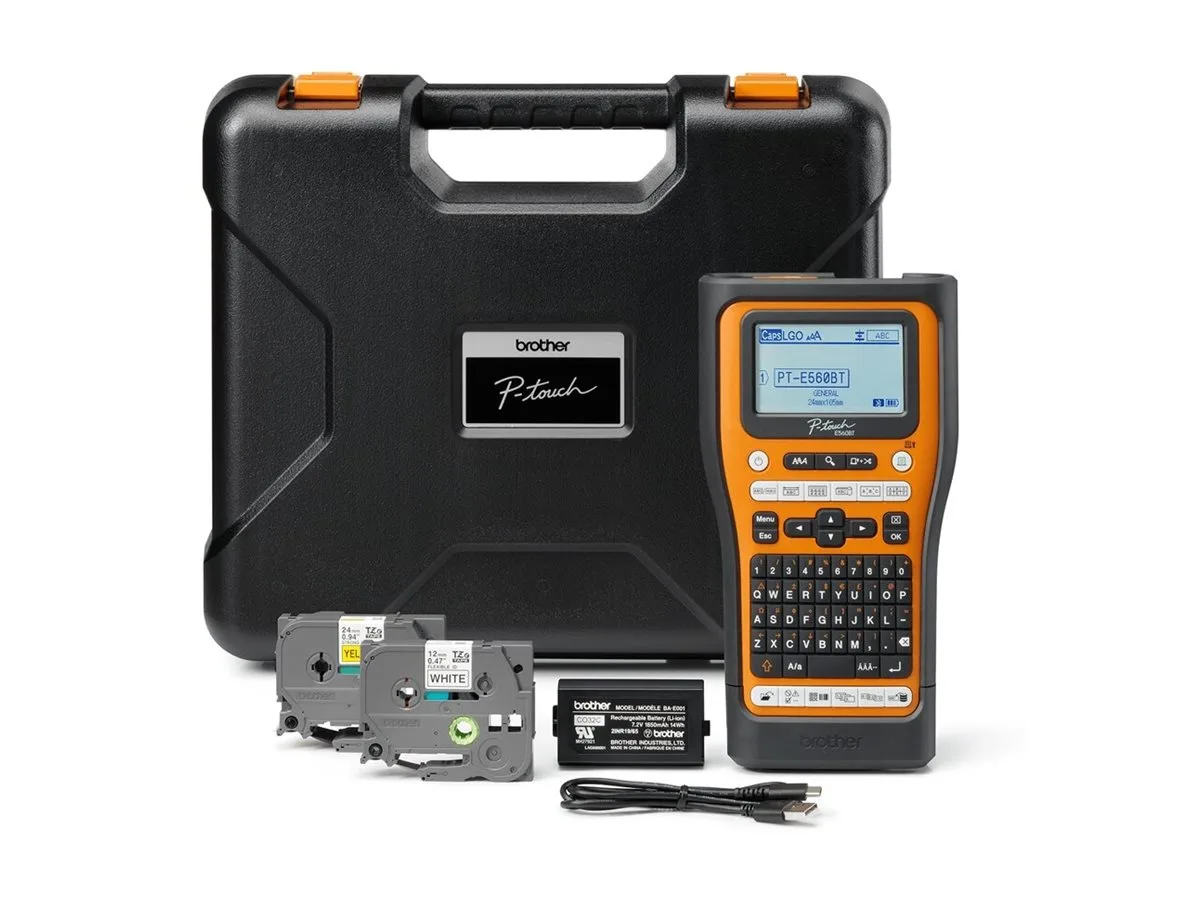 ПРОФЕСИОНАЛЕН ЕТИКЕТЕН БАРКОД ПРИНТЕР BROTHER PT-E560BTVP (PTE560BTVP) - PN PTE560BTVPQL1 - Image 404