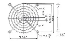 Evercool Решетка за вентилатор Fan Grill Metal – 92mm