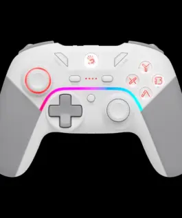 Alternative view of Геймърски контролер A4tech Bloody GPW70, Жичен и безжичен, RGB, Бял