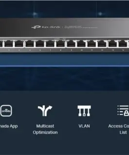Alternative view of 16-портов комутатор TP-Link TL-SG2016P JetStream Gigabit Smart с 8 PoE+ порта