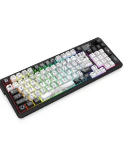 Alternative view of Bluetooth и безжична механична геймърска клавиатура Redragon Artemis Pro Anime K719GF-RGB-PRO RGB осветление - черно с бяло