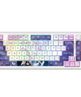 Механична Bluetooth и безжична геймърска клавиатура Redragon Cyrus Pro Anime K681ACG-RGB-PRO с RGB осветление -