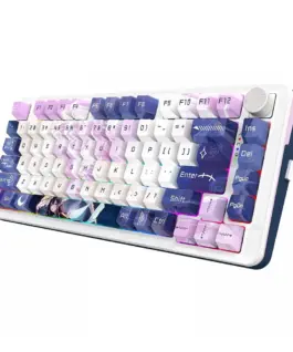 Механична Bluetooth и безжична геймърска клавиатура Redragon Cyrus Pro Anime K681ACG-RGB-PRO с RGB осветление –