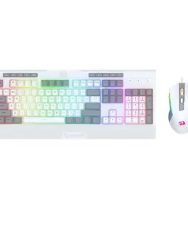 Alternative view of Комплект клавиатура и мишка Redragon S151W Gaming Essentials с RGB подсветка - бяла
