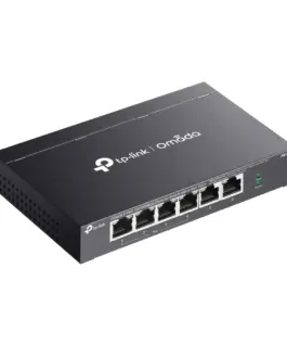 6-портов 10/100Mbps неуправляем комутатор TP-Link Omada DS106P с 4-портов