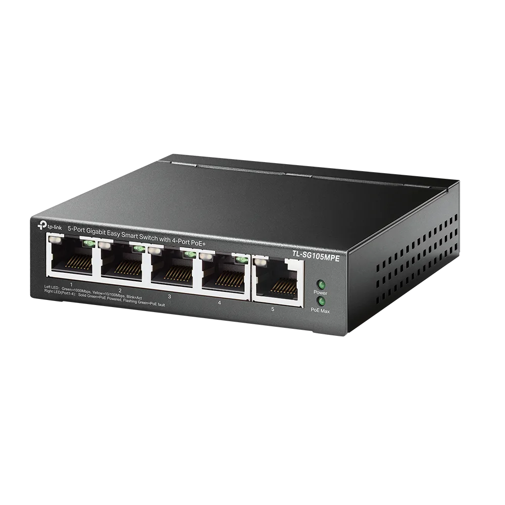 Комутатор TP-Link TL-SG105MPE 5-портов Gigabit Easy Smart Switch с 4 порта PoE+ - Image 31