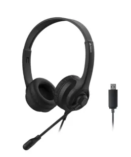 А4tech HU-8 Слушалки с микрофон USB въртящ се микрофон