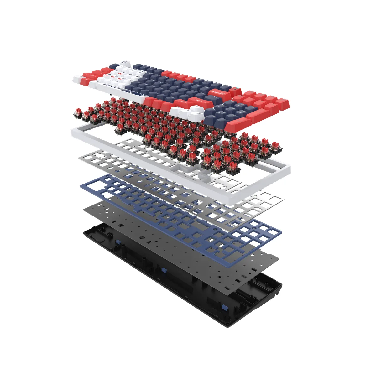 А4tech Геймърска механична клавиатура Bloody Sports Navy S98 BLMS RGB Backlit red switch , USB - Image 4