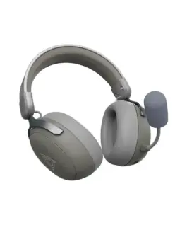 Ajazz безжични геймърски слушалки Wireless Gaming Headphones - AHM08 MAX Gray White - Bluetooth