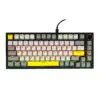 Ajazz геймърска механична клавиатура Gaming Mechanical Keyboard AK820 - Moon Switches [Linear] (English US) Black Gray